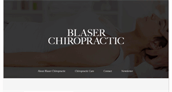 Desktop Screenshot of blaserchiropractic.com