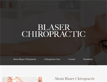 Tablet Screenshot of blaserchiropractic.com